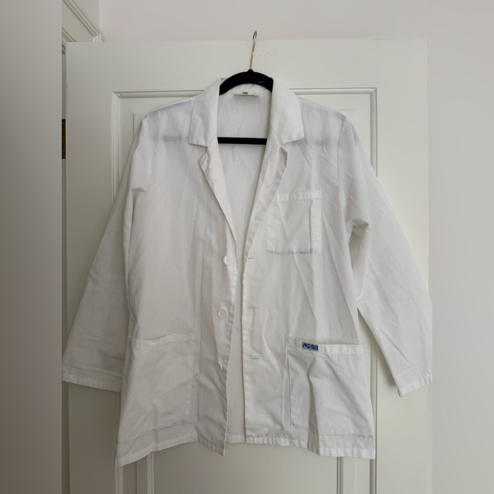 Mobb unisex White Lab Coat short
